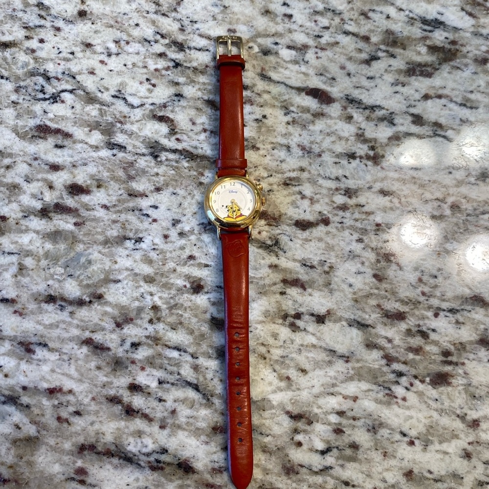 Disney Winnie the Pooh, genuine leather watch